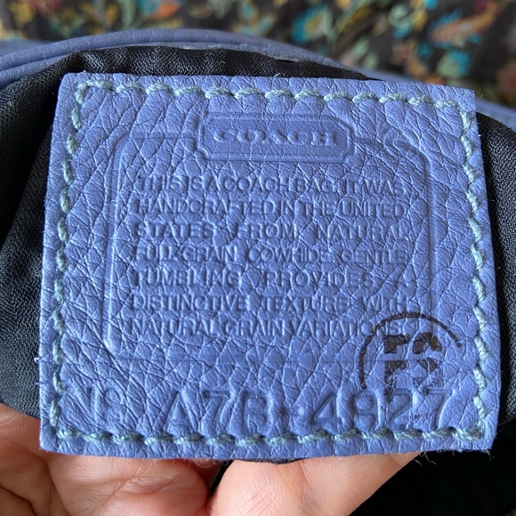 🌸SOLD🌸 Coach Sonoma Large Bucket Bag 4927 in Periwinkle - Rare and HTF! - Picture 5 of 7